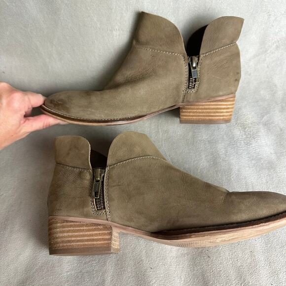 SEYCHELLES Anthropologie Snare Tan Leather Ankle Booties 6.5 - Picture 5 of 7